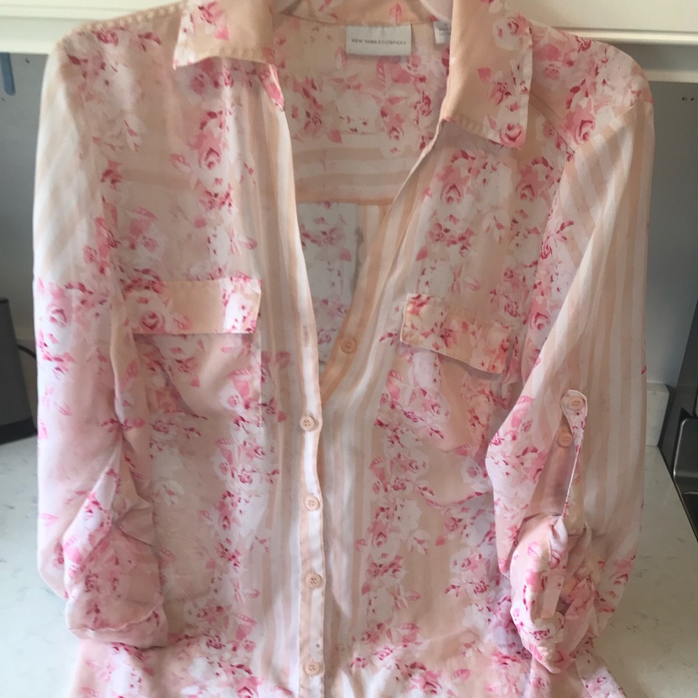 NYC Floral Blouse